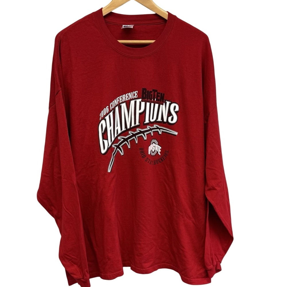Ohio State Buckeyes T-Shirt‎ Men's 3XL Big Ten Conference Champions 2006 Red